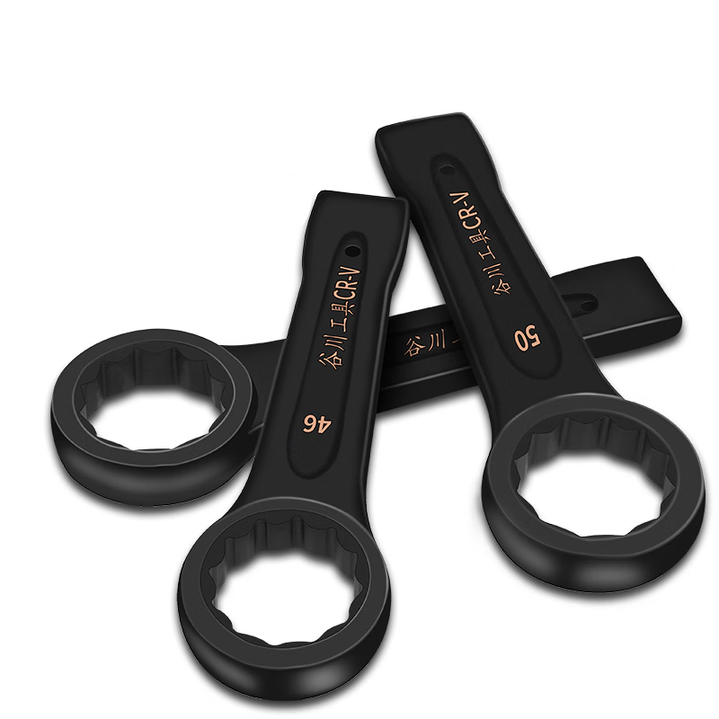 鹿色工业重型敲击扳手梅花单头开口24/30/32/36/41/46梅花扳手 敲击