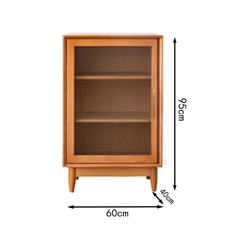 可狄 定制收纳柜客厅餐边柜靠墙矮柜置物架窄一体实木厨房储物柜茶水