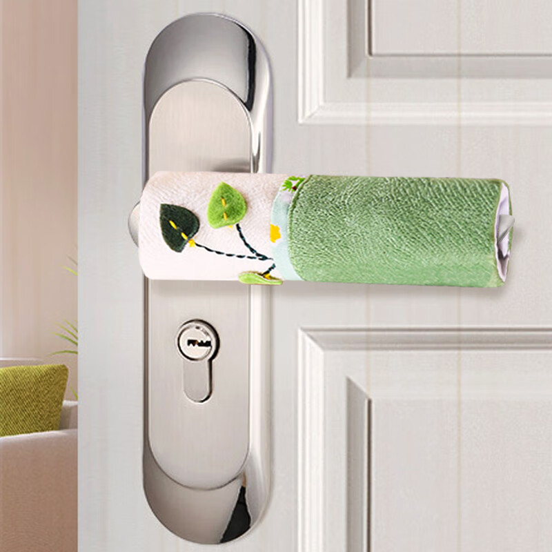 合彩美门把手保护套门把手保护套防静电门把套布艺门把手套防撞防寒冬