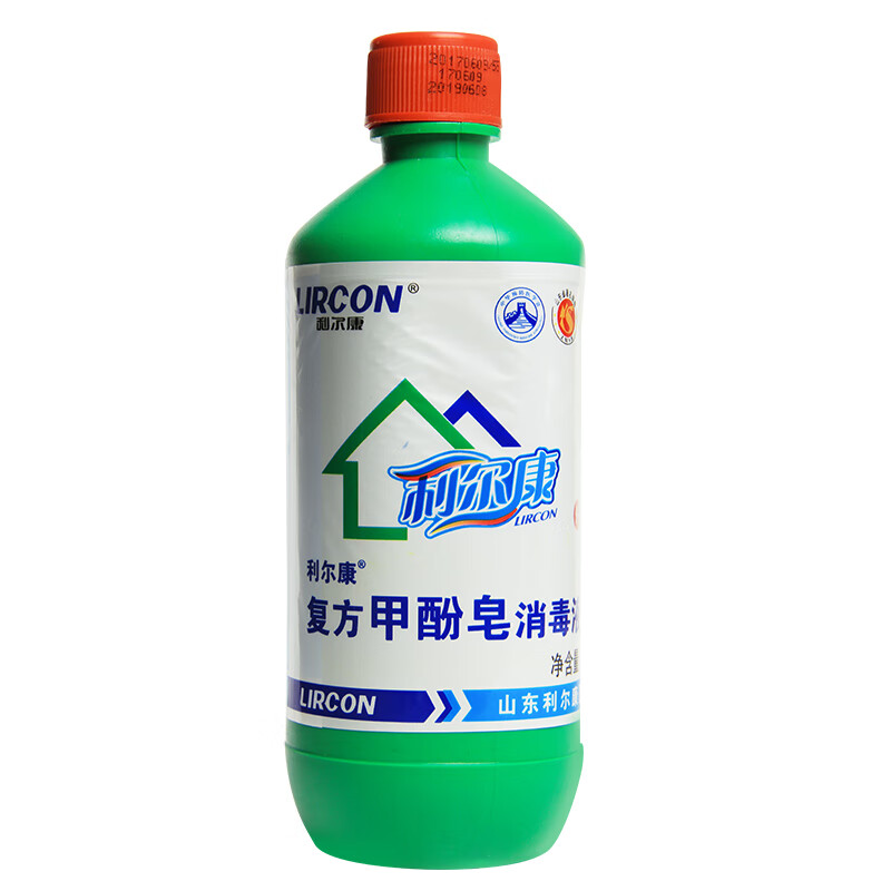 利尔康复方甲酚皂来苏水500ml医家用消毒液环境物宠物去味杀菌cy