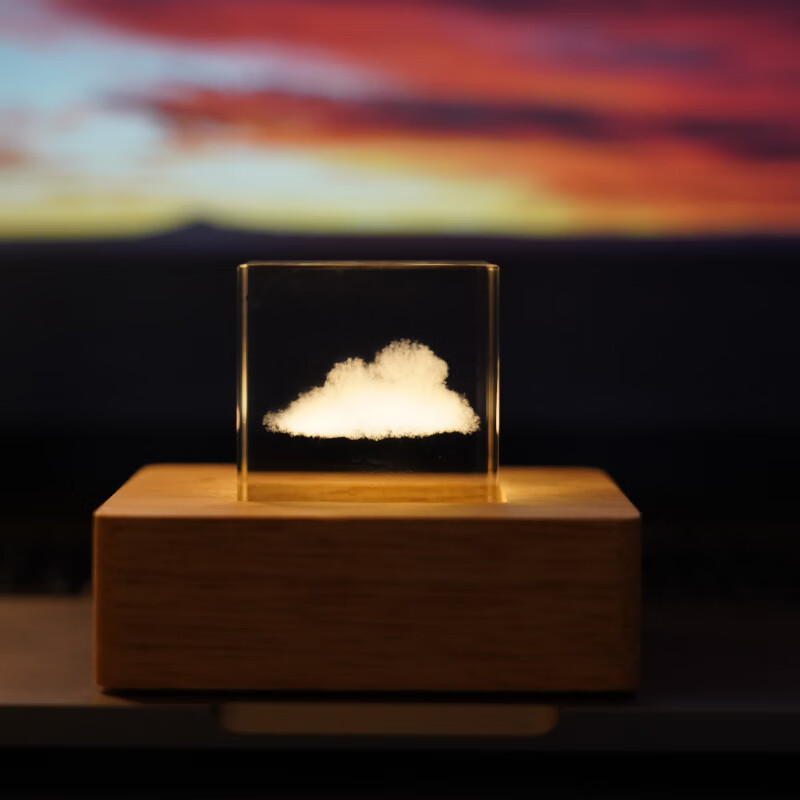奇妙云朵领养一朵云 创意云朵发光摆件 充电版 生日礼物送女友男友 礼盒装 朵朵云+底座