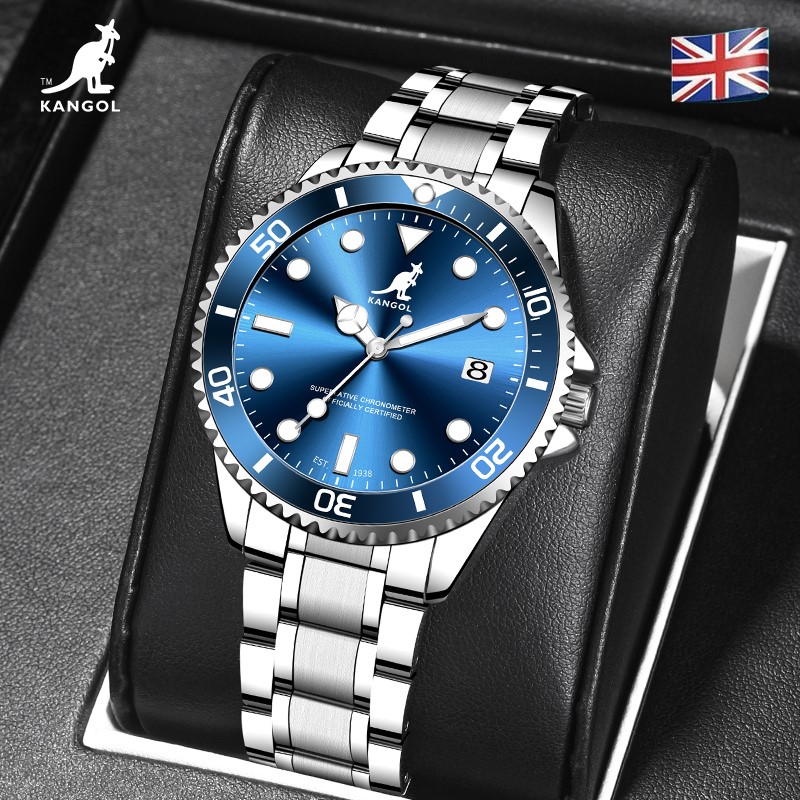 【京闪送】卡罗纹凯洛恩手表【米戈腕表】英国kangol袋鼠时尚石英手表