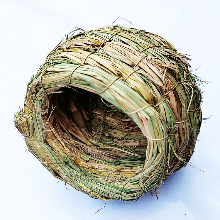 稻草编织芦丁鸡鹌鹑鸽子草窝下蛋窝宠物鸡窝户外鸟窝鹦鹉窝鸟巢穴
