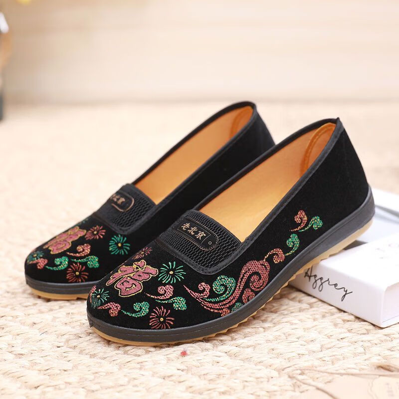 伐柯裹脚小脚老太太鞋老北京布鞋90岁奶奶鞋33码小脚鞋子矮个子老年人