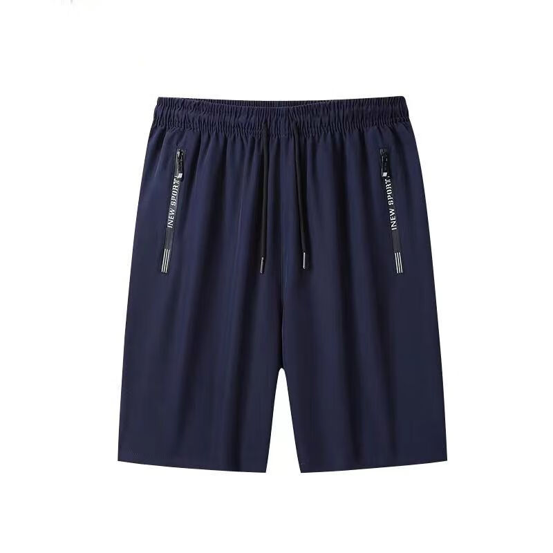 男士短裤男外穿男式夏季短裤休闲裤男短裤5分宽松运动裤 黑色 L建议90-105斤