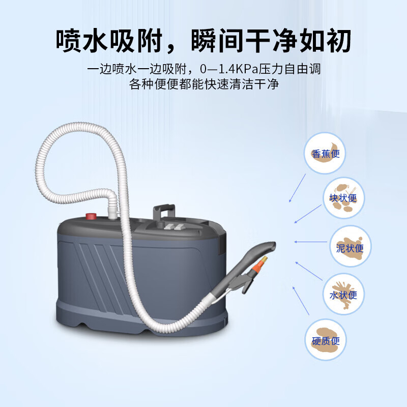 老年人床上大小便护理排泄器卧床瘫痪病人大便失禁智能手持吸便器 24v