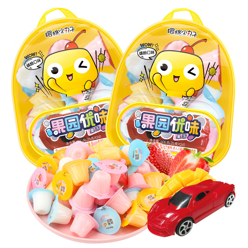 樱桃小丸子蒟蒻书包果冻600g送小玩具网红儿童果冻休闲零食学生零食大礼包怎么样,好用不?