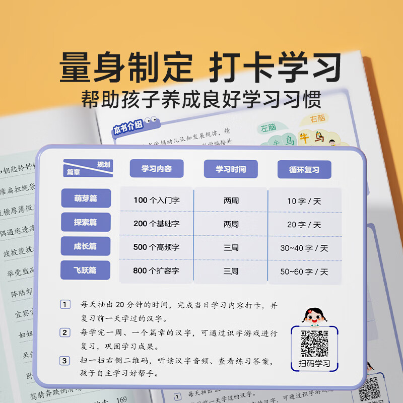 【时光学】幼儿象形识字1600字 早教启蒙幼小衔接语文早教书学前班大班儿童2-8岁幼儿识字象形1600