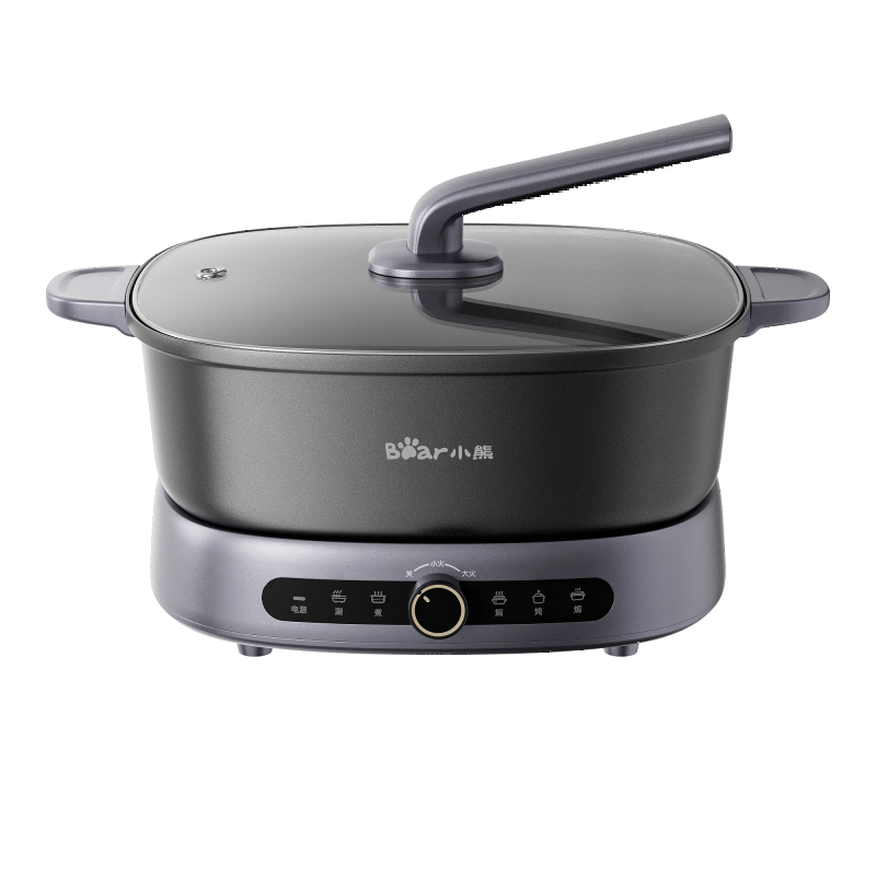 小熊（Bear）电火锅 火锅专用锅 家用3-8个人一体式 火锅多功能涮肉电热锅火锅锅3分45秒沸腾F65T6 6.5L大容量