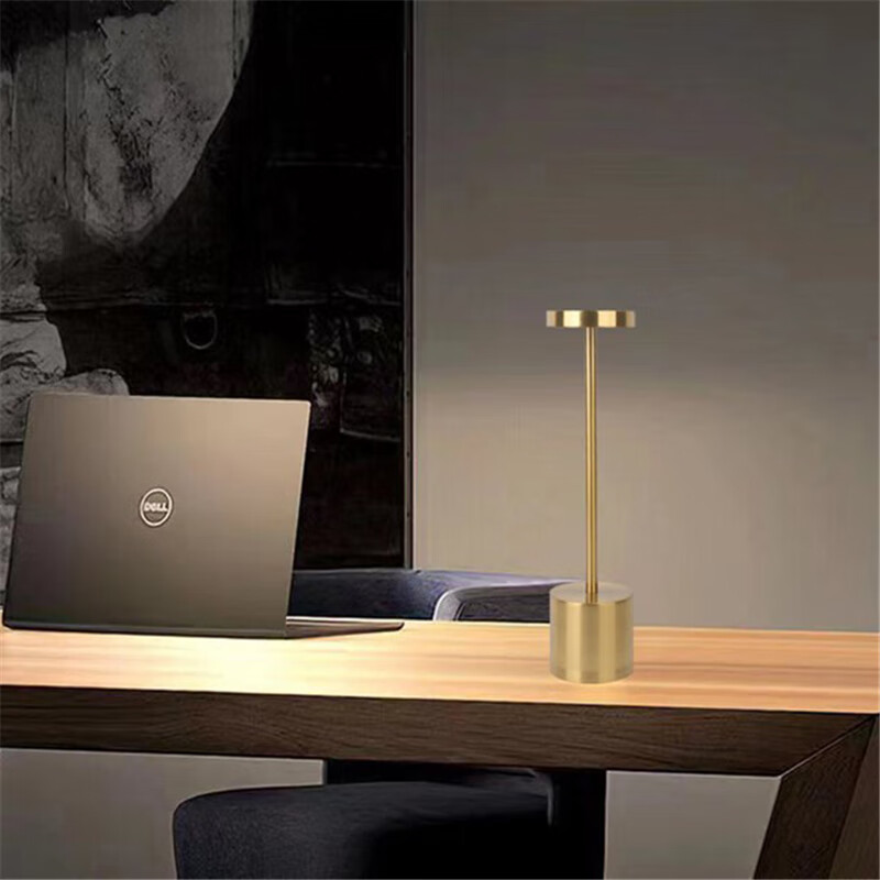 ddozz 轻奢触摸充电吧台餐桌灯金属灯北欧工字型夜灯卧室酒吧艺术灯
