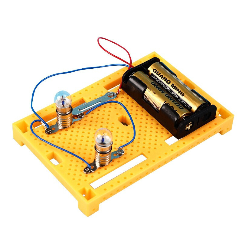 好沐音(haomuyin)电路科学教育玩具 简单小灯泡串联并联物理电路开关