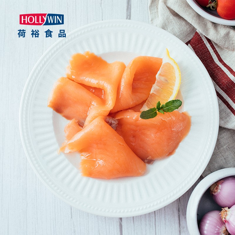 荷裕食品烟熏三文鱼切片（大西洋鲑）100g*3包含Ω3 生鲜海鲜水产