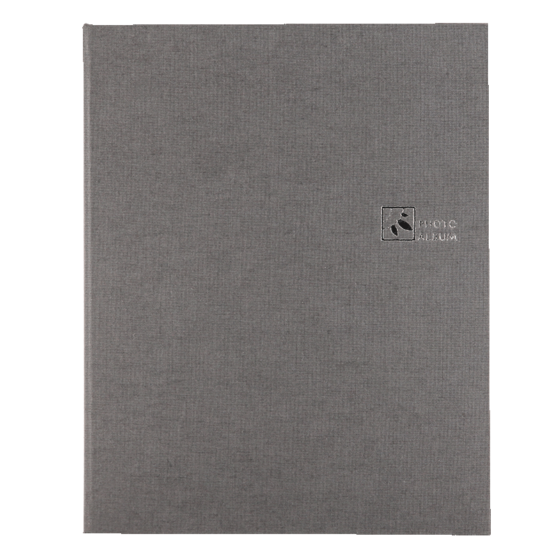 NCL仲林插袋式布藝相冊(cè)160張6寸/80張7寸混裝 小容量影集/家庭相薄照片書 灰色 NBPK-KG160-GY