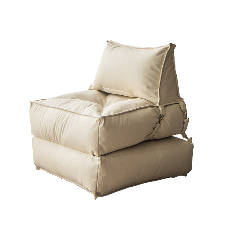 顾格 懒人沙发两用布艺沙发飘窗小户型公寓民宿书房卧室阳台网红ins风午休椅 科技布折叠椅EPP