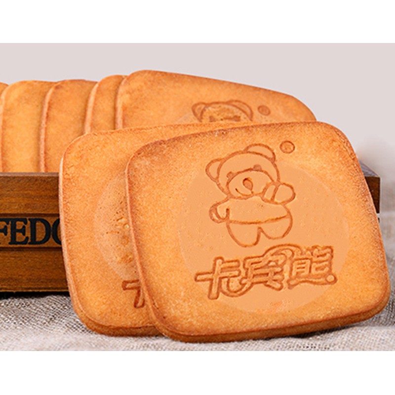 卡宾熊活动1蜜松煎饼386g小熊饼干休闲零食饼薄脆饼干蜜松鸡蛋煎饼整箱