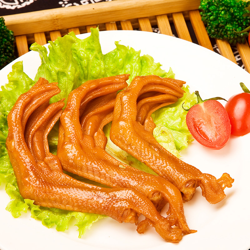 爽康 溫州鴨掌 鹵味醬香鴨爪 特產(chǎn)零食 休閑追劇小吃450g 五香味 450g