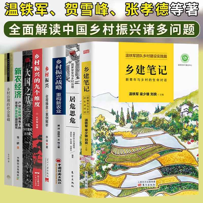 【官方旗舰店】乡村振兴系列 全7册 居危思危：国家安全与乡村治理 乡建笔记 我们的生态化+大国之基：中国乡村振兴诸问题+乡村振兴 小镇喧嚣乡村经济书籍