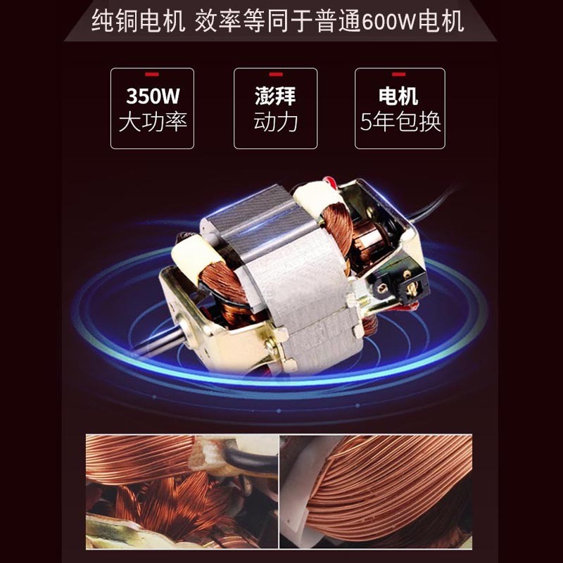 Tenfly绞肉机家用电动灌肠机搅肉机多功能碎肉饺馅机小型商用辣椒蒜蓉机大功率绞肉机 拉丝银 350W 标配双刀片 3L