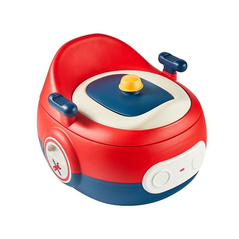 日康（rikang）儿童马桶 宝宝座便器婴儿便盆  新升级PP硬垫三合一功能  【红色】多功能PP硬垫+垃圾袋*3卷+刷子*1