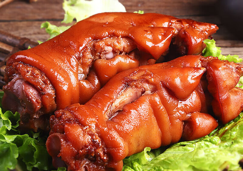 寒宁卤味猪蹄熟食真空包装开袋即食零食酱香猪脚猪爪 酱猪蹄500g*1袋