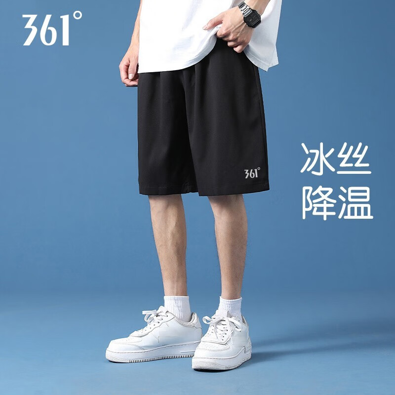 361°短裤男休闲裤子运动裤春夏季薄款服饰冰丝美式男士夏天跑步速干