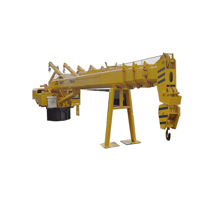 墨薰槿码头船用船吊固定小型液压船吊伸缩臂起重机移动式车载随车自备