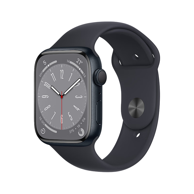 Apple 苹果 Watch Series 8 智能手表 45mm GPS款 午夜色