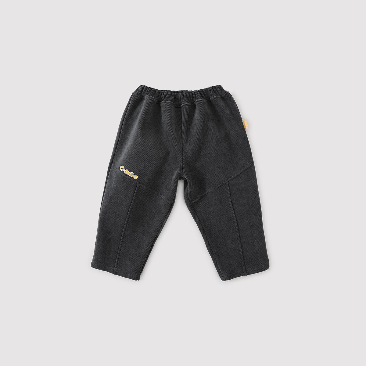 巴厘小猪（BALIPIG）儿童裤子男童运动长裤秋冬季加绒保暖裤女童加厚直筒裤宝宝休闲裤 石墨灰 90 cm