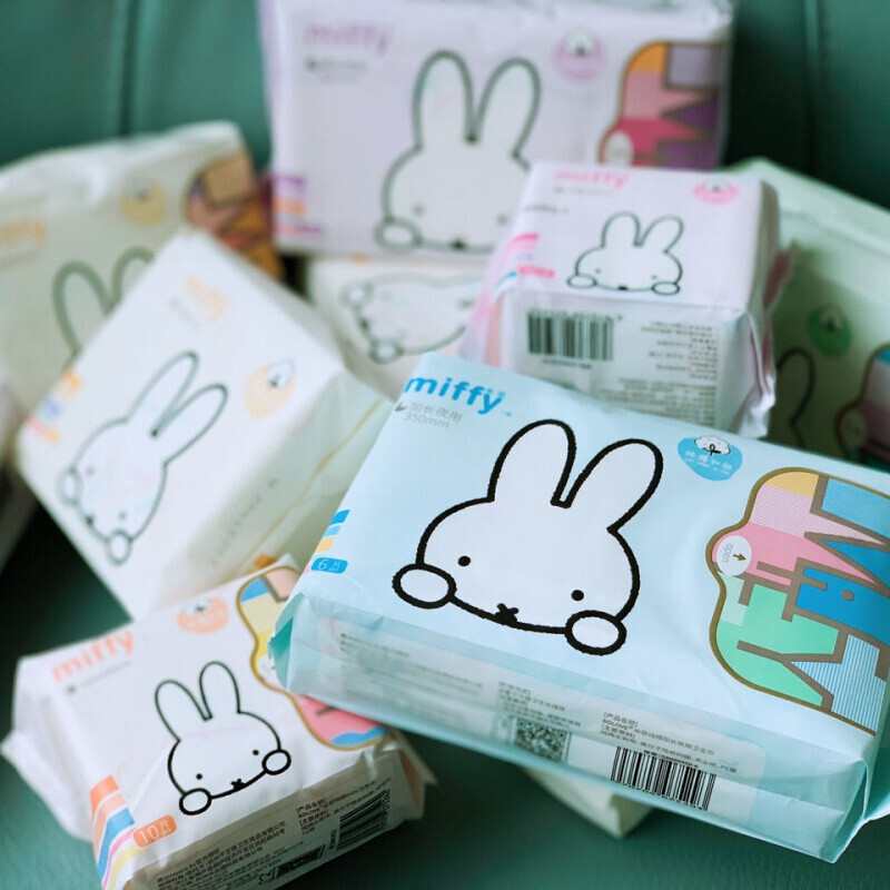 米菲 卫生巾米菲新款卫生巾纯棉日用夜用护垫加长防漏柔软瞬吸干 150