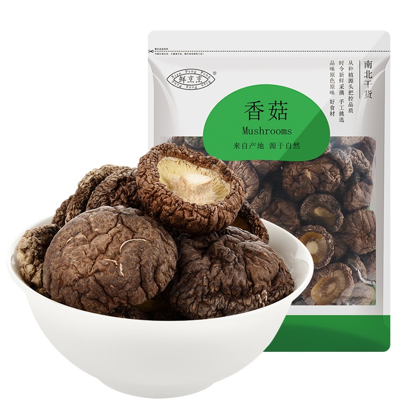 鲜烹烹 古田香菇干货 肉厚香菇冬菇蘑菇 农产品食用菌 南北干货 500g