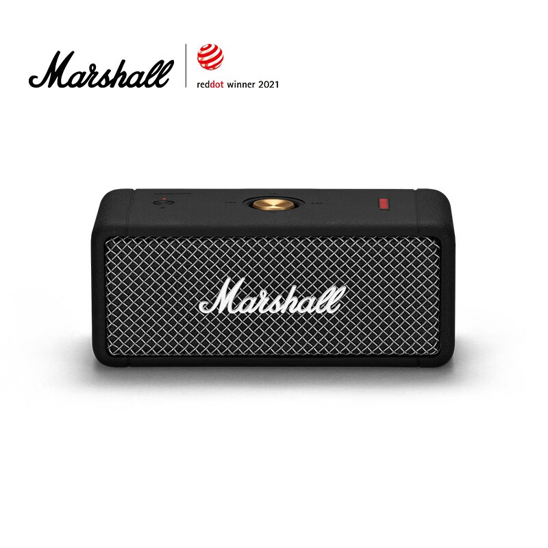 马歇尔（Marshall）EMBERTON音箱便携式无线蓝牙家用户外防水小音响  黑色