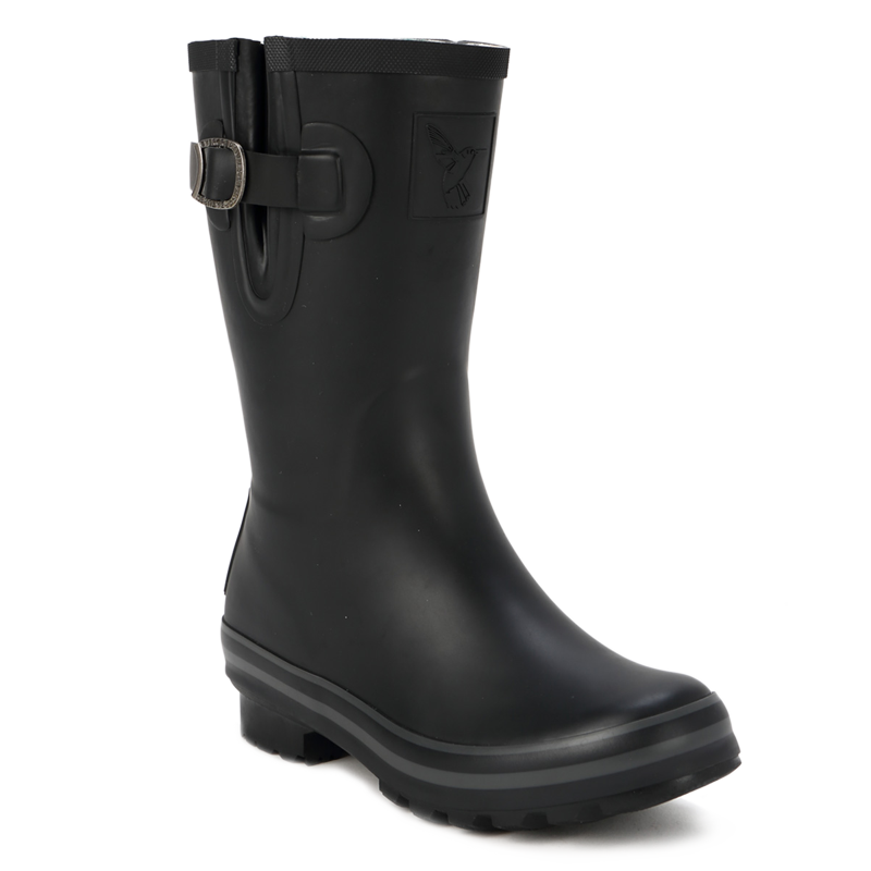 雨季必备！EVERCREATURES英国黑色中筒雨靴防滑防水女款购买评测