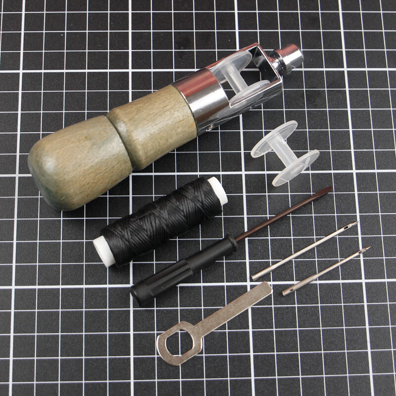 郦狼皮革手工缝纫器缝牛皮针钩针锥子定位器手工缝线器di 手缝机