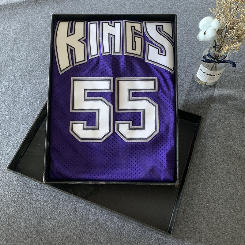 宁皙国王队白巧克力球衣55号威廉姆斯韦伯4佩贾16刺绣篮球服背心 白