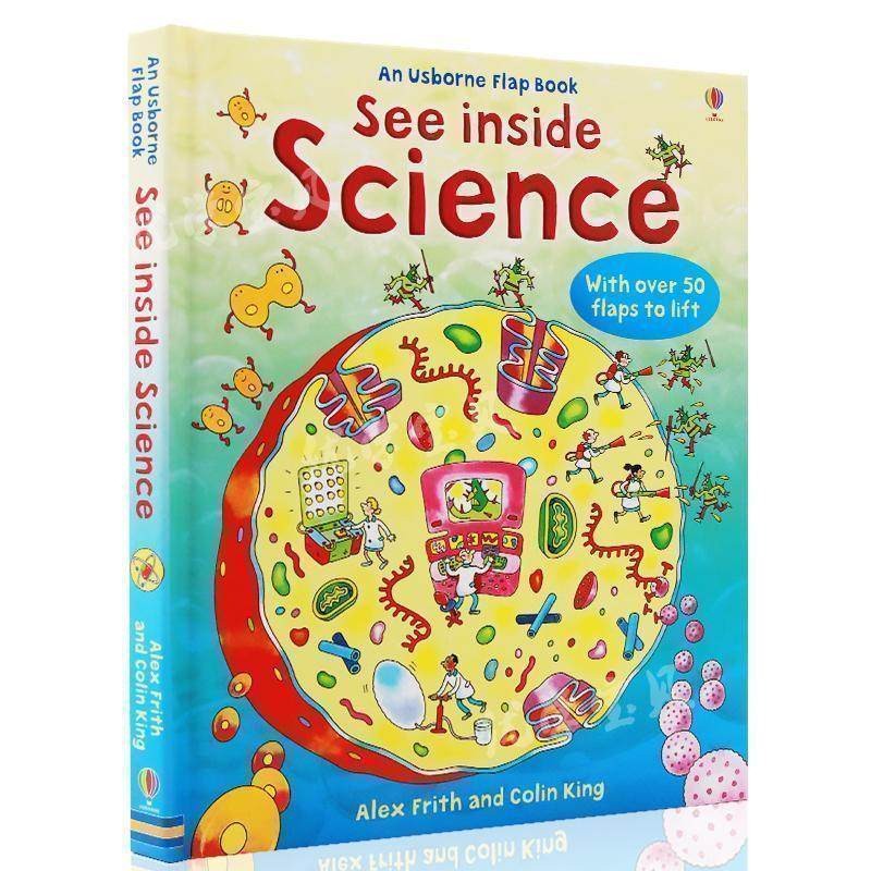 Usborne出版 看里面系列科学百科 英文原版绘本 See Inside Science 儿童科普翻翻书 揭秘密科学 精装纸板书 英语早教启蒙
