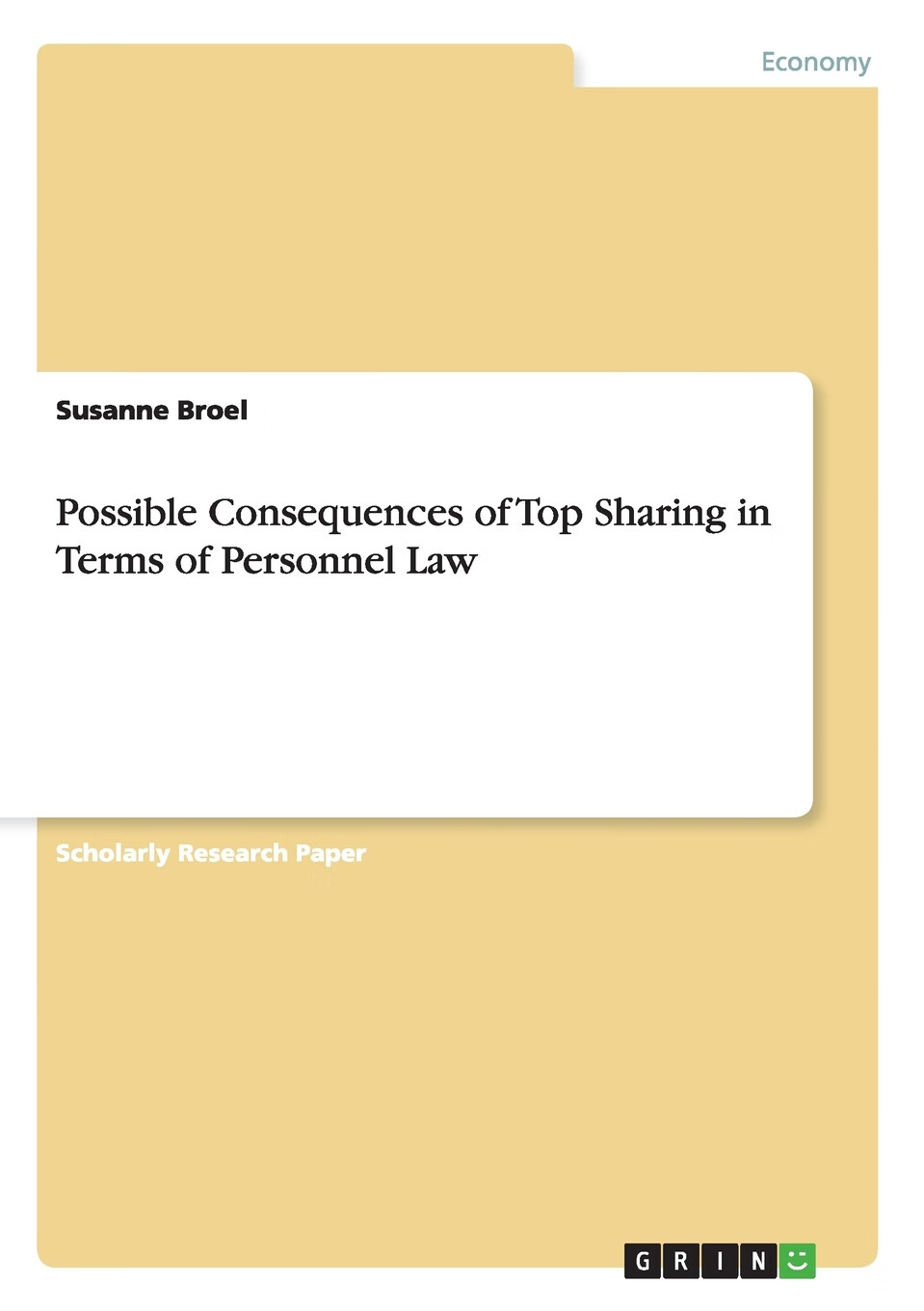 【预售 按需印刷】possible consequences of top sharing in terms