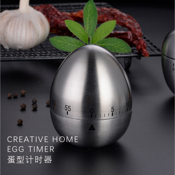 机械不锈钢厨房记时工具提醒器手动定时器学生学习办公器 鸡蛋款