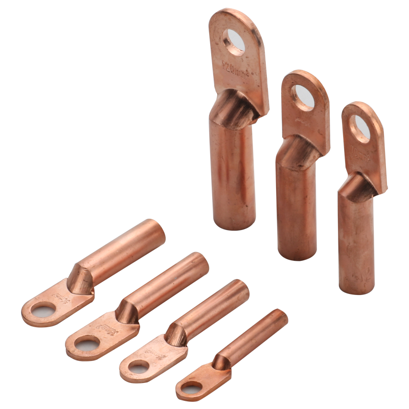 dt-16mm2平方紫铜鼻子堵油式冷压接线端子接线耳电缆铜接头线耳