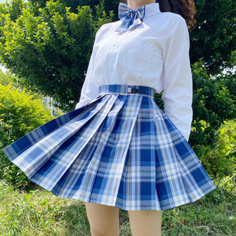 jk制服套装全套正版日系学院风上衣学生格裙百褶裙女秋冬 【三】喵啊