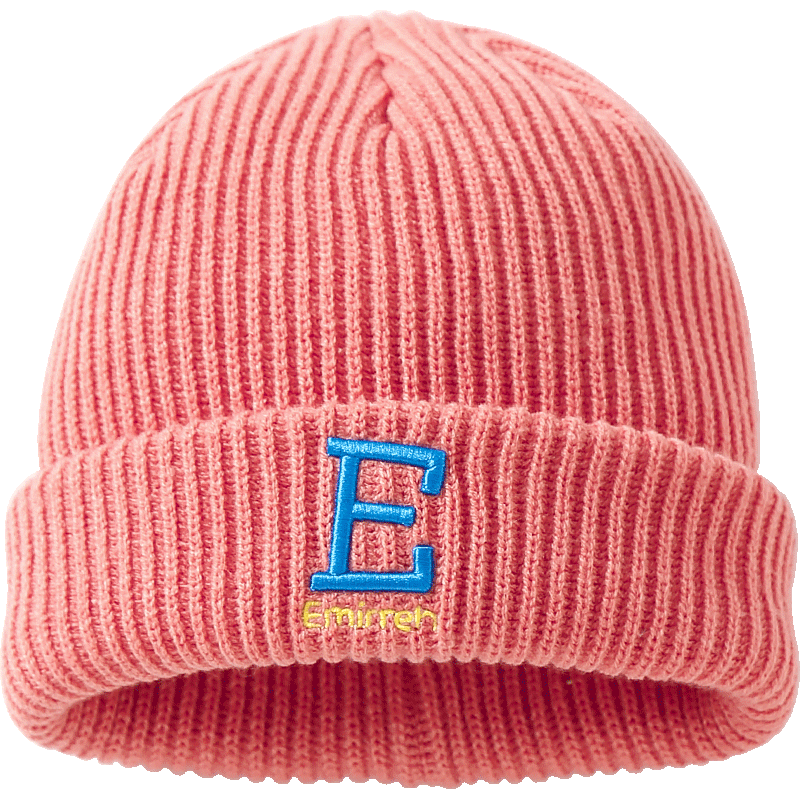伊米倫抗起球兒童帽子冬季保暖毛線帽時尚男童女童親子針織帽寶寶套頭帽 西柚粉 L碼建議6歲-成人