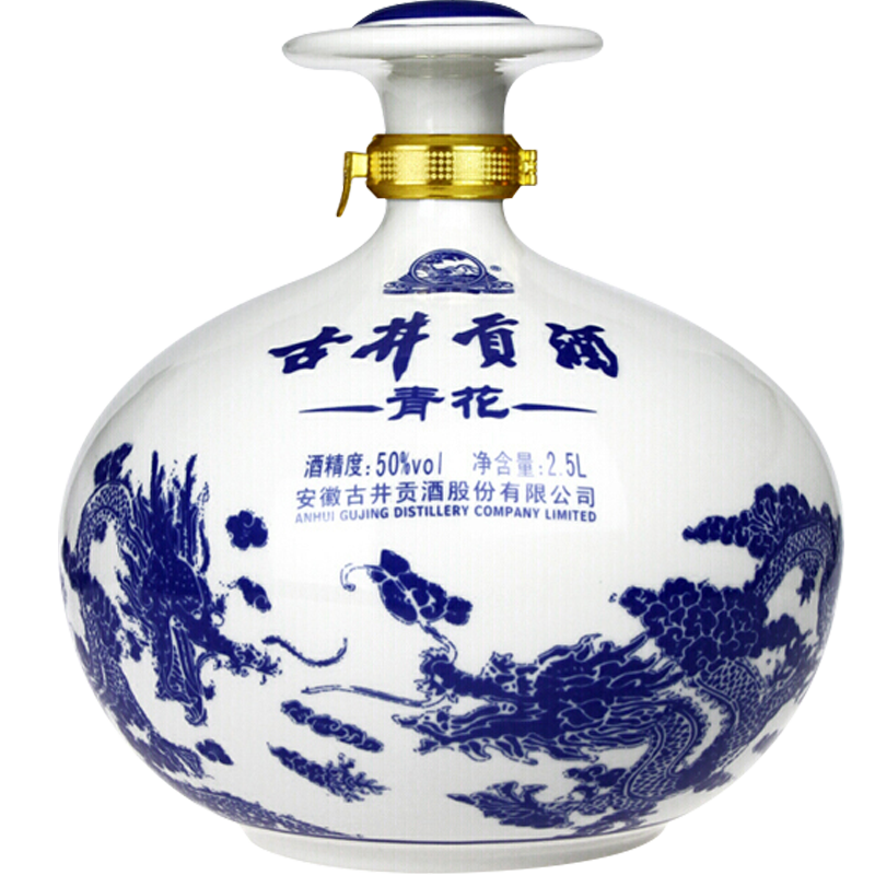 古井贡酒 青花大坛 50%vol 浓香型白酒 2500ml 坛装