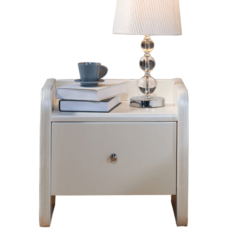 左右 床头柜木质收纳床边柜简约代风大容量储物柜DRG013(7天闪发) DRG013-B31-1单个床头柜(仅配029床)