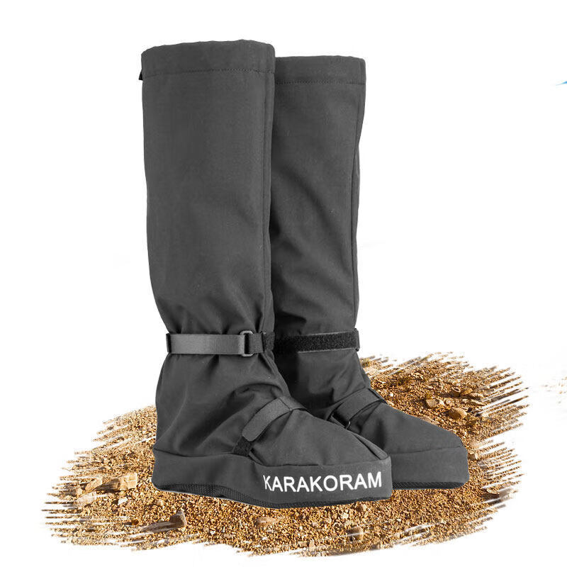 时尚邦沙漠徒步防沙脚套男女户外登山全脚鞋套防水运动装备护腿高筒雪