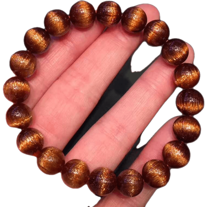 艷燦 貓眼手鏈貓眼手串金發(fā)晶銅順發(fā)晶天然銅發(fā)晶創(chuàng)意銅發(fā)晶貓眼手鏈