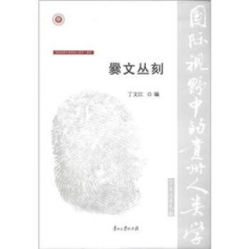 国际视野中的贵州人类学·彝学：爨文丛刻 丁文江 编【正版书】