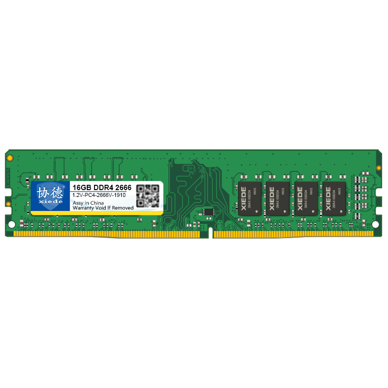 xiede 协德 DDR4 2666MHz 台式机内存 普条 绿色 16GB