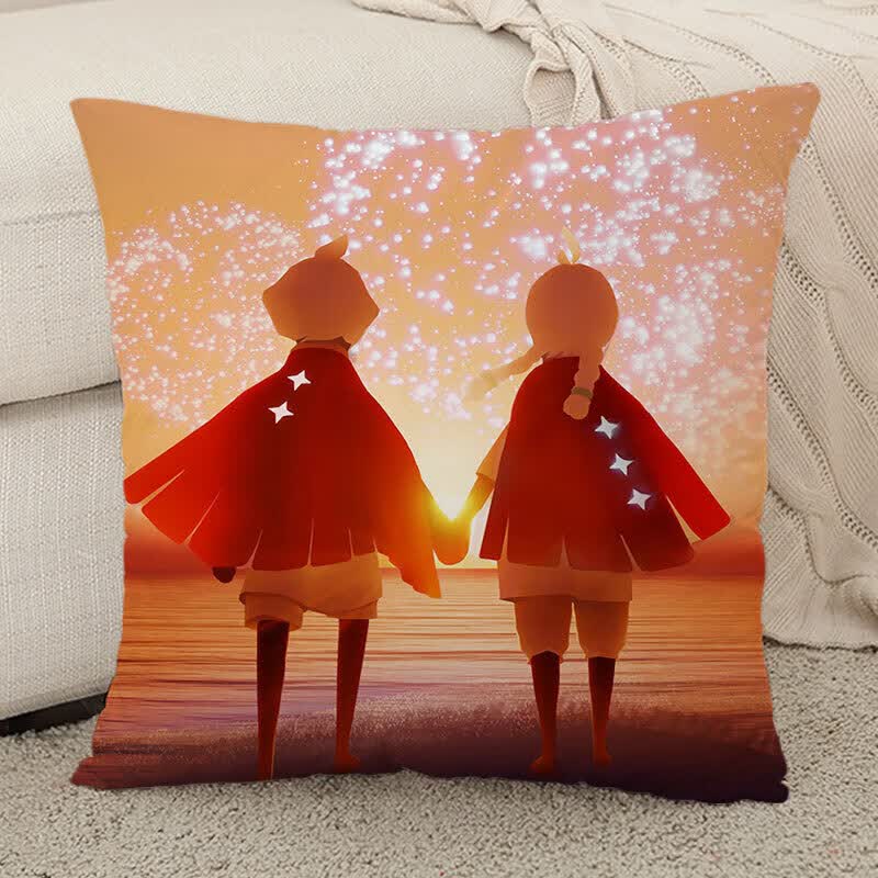 sky 光遇周边抱枕来图定制卡卡白鸟螃蟹龙骨动漫二次靠枕头同款 1