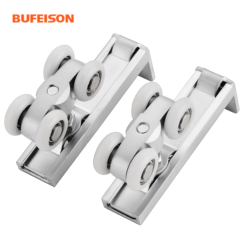 bufeison 推拉门小滑轮滑轨配件衣柜静音木门吊滑轮拉门导轨滑轮柜门