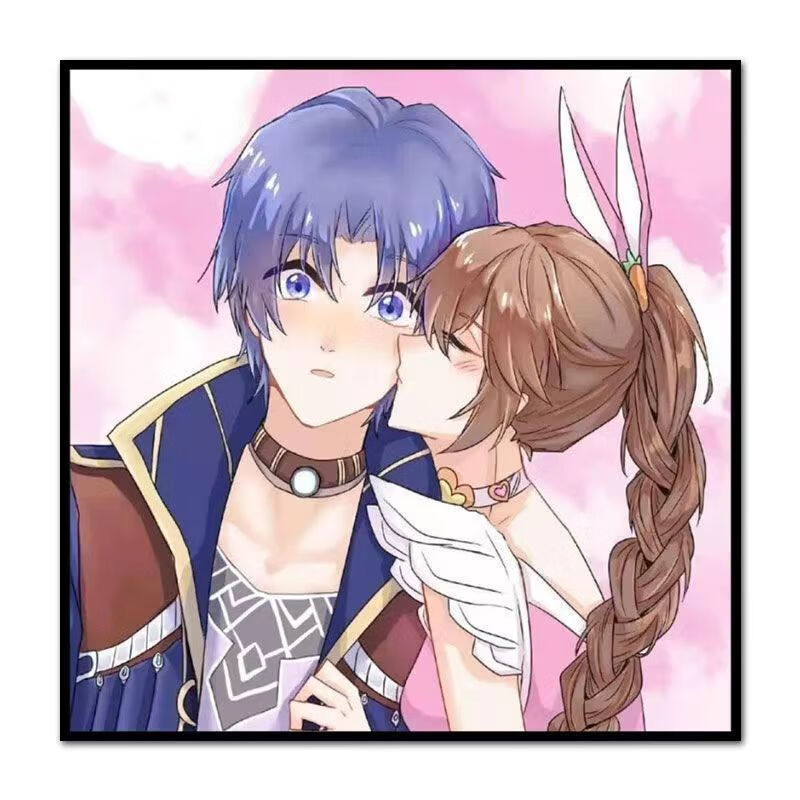 斗罗大陆唐三小舞简单涂色:diy数字油画手绘填色减压手工油彩画