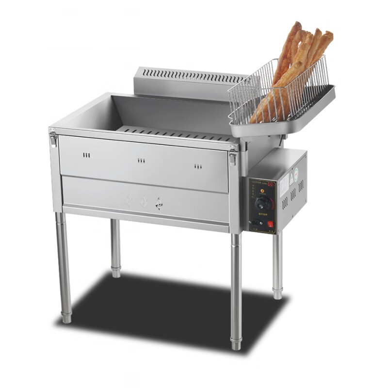 京兰电热炸油条机商用电炸锅燃气油炸锅煤气炸油条机器天然气油条锅